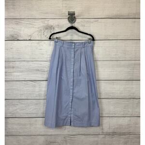 Elegant Blue Midi Skirt